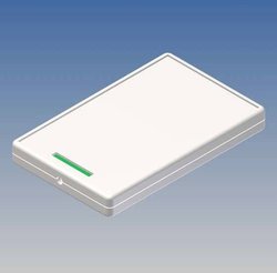 TEKO ABS bez pily z recessed area on the top, opening for flat table and LED, space for 3 V Small round Cells. Wkręt zamykający 85 x 54 x 10 mm, BIAŁY RAL 9002 Obudowa uniwersalna TEKO PC-IR.7, (D x S x W) 85 x 54 x 10 mm, ABS, 1 szt.