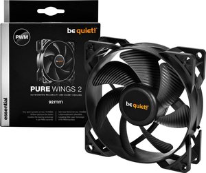 BeQuiet Pure Wings 2 92mm Wentylator do obudowy PC czarny (S x W x G) 92 x 92 x 25 mm
