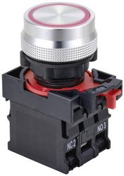Przełącznik wciskany TRU COMPONENTS ONPOW26-11E/R/12V TC-10091040, 22 mm, 250 V, 5 A, 1 szt.
