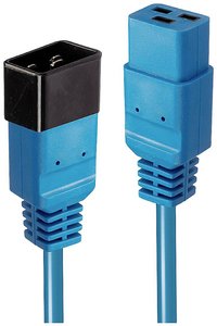 Przedłużacz LINDY 30122 [1x złącze żeńskie IEC C19 - 1x złącze męskie IEC C20] 3.00 m