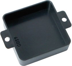 Obudowa modułowa Kemo, tworzywo sztuczne, czarny, (D x S x W) 40 x 40 x 12 mm, 1 szt.