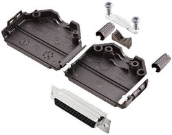 Zestaw listew żeńskich D-Sub TRU COMPONENTS TCDPPK25BKHDS44K 7709056, rzędy: 3, styki: 44, 180 °, 1 szt.