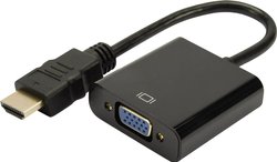 adapter HDMI, VGA Digitus DA-70461, [1x złącze męskie HDMI - 1x złącze żeńskie VGA, złącze żeńskie jack 3,5 mm]