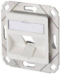 Gniazdo sieciowe Metz Connect 130B20D11102KE podtynkowy 1 Port czysty biały (ral 9010)