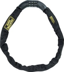 Zapięcie rowerowe, łańcuch Burg Wächter, 280 C 90, czarny, Zamek kodowy