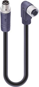 Kabel połączeniowy czujnika/aktuatora Lumberg Automation RST 4S-RKWT 4S-703/2 M SW 934853307, piny: 3+PE, 2.00 m, 1 szt.