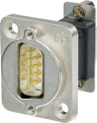 Adapter D-SUB Neutrik NADB9FF złącze żeńskie D-SUB 9-pin - złącze żeńskie D-SUB 9-pin