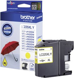 Brother atrament LC-225XLY tusz oryginalny  Żółty LC225XLY