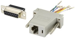 Adapter D-SUB TRU COMPONENTS TC-9990284 złącze żeńskie D-SUB 15-pin - złącze żeńskie RJ45