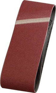 Taśmy ścierne, WOOD &amp, METAL, korund, 65 x 410 mm, ziarnistość 80 Papier ścierny pas zestaw kwb  911408 410 mm 3 szt.