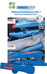 Zestaw do instalacji elektrycznej z podwójnymi zaciskami nr. 300 + okrągły ściągacz izolacji Nr. 13 Zestaw do ściągania izolacji z kabli WEICON TOOLS No 300 + No 13 52881001