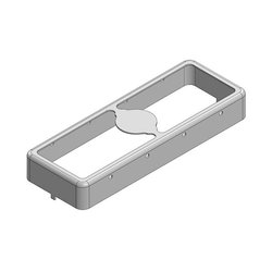 45,3 x 16,2 x 6 mm Dwuczęściowa, ciągniona bezszwowo osłona RF/osłona EMI FRAME (CRS) Ekranowa rama osłonowa Masach TECH EMI/RFI-Abschirmung MS453-10F, 1 szt.