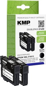 Wkłady atramentowe KMP 2-pak E145D czarne 1622.0021 atrament KMP E145D 1622,4021, 1 zest.
