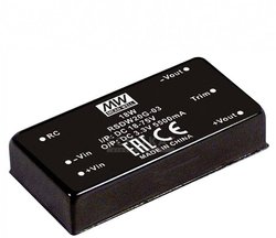 Przetwornica napięcia DC/DC, seria RSDW20 DIP/DIL 2''x1' Case sygnałów wyjściowych: Moc wyjściowa 4:1: 20W Railway Przetwornica DC/DC Mean Well RSDW20H-15 RSDW20H-15, 20 W, 1.33 A, 1 szt.