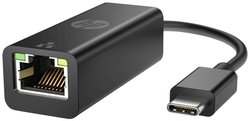 Adapter Ethernet HP USB-C® - RJ45 Adapter G2   Rodzaj urządzenia: adapter sieciowywspółczynnik kształtu: ZewnętrznyTyp interfejsu (typ magistrali): USB-C®Porty: Gigabit Ethernet x 1Wymiary (szerokość x głębokość x wysokość): 18 cm x 2,06 cm x 1,65 cm Waga