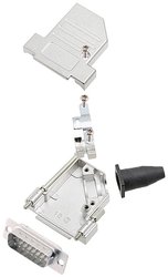 Zestaw listew męskich D-Sub encitech DTSL15-LJSRG-S-DMP-W-K 6355-8042-22, rzędy: 2, styki: 15, 45 °, 1 szt.