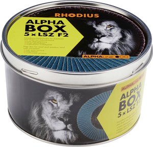 Ściernica lamelkowa RHODIUS LSZ F2 BOX 125 x 22,23mm K40 INOX kątowa Tarcza lamelkowa Rhodius LSZ F2 BOX 209315 Średnica 125 mm 5 szt.