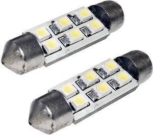 Żarówka LED do oświetlenia wnętrza pojazdu Eufab 13295, C5W, S8.5, 12 V, (Ø x D) 10 mm x 41 mm