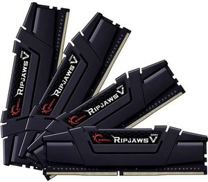 G.Skill Ripjaws V Pamięć robocza do PC - zestaw  DDR4 32 GB 4 x 8 GB Non-ECC 3200 MHz 288 pin DIMM CL15-15-15-35 F4-3200C15Q-32GVK