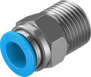 Łącznik prosty FESTO QS-1/2-12    Średnica rury: 12 mm  Rozmiar gwintu: R1/2 1 szt.