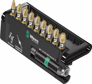Bity Wera Bit-Check 10 PZ BiTorsion 2 05347153001 1 szt. krzyżakowy Pozidriv