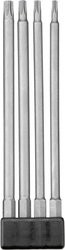 ZESTAW bitów INDUSTRIAL STEEL, 1/4'', bardzo długie, w uchwycie, 4 szt. Bity kwb 120930 1 szt.