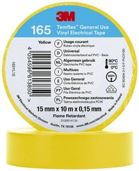 Taśma izolacyjna 3M Temflex™ 165 165YL1E Temflex™ 165 (D x S) 10 m x 15 mm 10 m 1 szt.