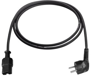 Ciepła linia zasilająca urządzenie 120°C 2m kabel AS Schwabe 70873, 2.00 m, czarny