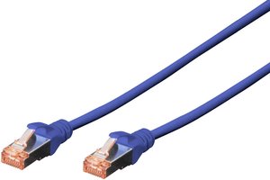 Kabel krosowy DIGITUS Professional CAT 6 S-FTP, LSZH, AWG 27/7, skrętka, dł. 5 m, niebieski Kabel LAN Digitus DK-1644-050/B, 1 szt., RJ45, CAT 6, S/FTP, 5.00 m, niebieski