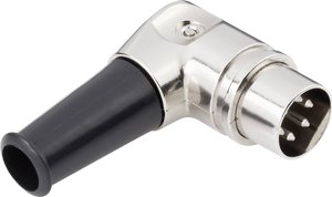 Złącze męskie okrągłe DIN TRU COMPONENTS 1578824, złącze męskie kątowe, 1 szt.