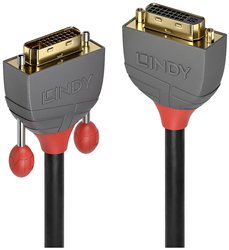 Lindy 36231 Kabel DVI 1m DVI-D DVI-I Czarny Kabel LINDY 36231, 1.00 m