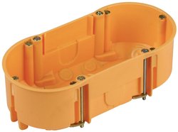 Puszka instalacyjna podwójna do ściany szczelinowej REV Hohlwanddose 2-fachx45 ora 0518352777, 135 mm x 65 mm x 45 mm , 1 szt.