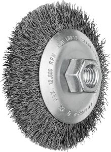 PFERD Szczotka stożkowa rozplątana KBU Ø 100 x 10 mm Drut stalowy M14 Ø 0,35 do szlifierki kątowej  43316001 1 szt.