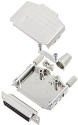 Zestaw listew żeńskich D-Sub TRU COMPONENTS TCDPPK25MDBSK 7709192, rzędy: 2, styki: 25, 180 °, 1 szt.