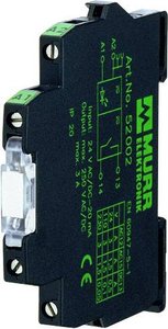 MODUŁ TRANSOPTORA MIRO,TR,48VDC,SK IN: 10... 48 VDC - OUT: 5... 48 VDC / 2 A ZACISK ŚRUBOWY 6,2 MM Przekaźnik transoptora Murr Elektronik TC-GSR-1-25DD  48 V/DC  1 szt.