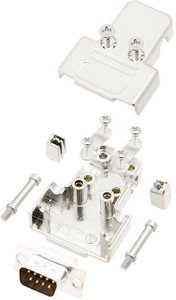 Zestaw listew męskich D-Sub TRU COMPONENTS TCTRIM09DBPK 7709572, rzędy: 2, styki: 9, 180 °, 1 szt.