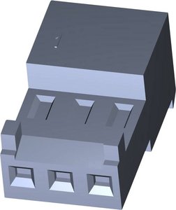 Listwa kołkowa, żeńska, standardowa TE Connectivity MTA-100 3-643815-4, wire-to-wire, piny: 4, 5 A, 1 szt.