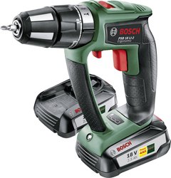 Bosch Home and Garden PSB 18 LI-2 Ergonomic B-Ware (uszkodzony / brakujące opakowanie) -Wkrętarka udarowa akumulatorowa zaw. 2 akumulatory, zaw. walizkę