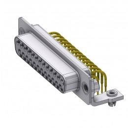 Złącze żeńskie D-Sub Deltron Connectors DTS25 SYC/2 M47UN, rzędy: 2, styki: 25, 90 °, 1 szt.