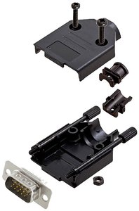 Zestaw listew męskich D-Sub encitech DTPK-P-09-HDP15-W-K 6355-8053-01, rzędy: 3, styki: 15, 180 °, 1 szt.