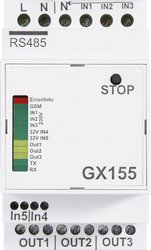Moduł GSM 110 V/AC, 230 V/AC C-Control GX155  Funkcje GSM: alarmowanie, przełączanie