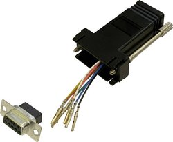 Adapter BKL Electronic 10121107 złącze żeńskie D-SUB 9-pin - złącze żeńskie RJ45