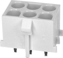 Obudowa złącza pin żeńskiego na PCB TE Connectivity UNIVERSAL MATE-N-LOK 643424-1, wire-to-wire, piny: 6, 12 A, 1 szt.