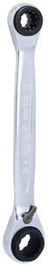 4 w 1 GEARplus klucz oczkowy z podwójną grzechotką odwracalną, 10x13x17x19mm Klucz oczkowy KS Tools 503.4565 503.4565