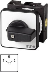 Łącznik krzywkowy  20 A 2 x 30 ° szary, czarny Eaton T0-3-8401/E 91047 1 szt.