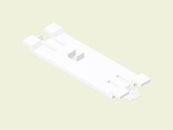 Elementy dystansowe do EKE 60x60 HD, białe Kanał kablowy KOPOS REKE 60 HB 9 szt.