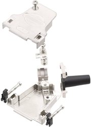 Obudowa złącza D-SUB encitech D45ZF37-RG+M3-K 7960-5206-14, odlew cynkowy, 45 °, 1 szt.