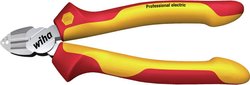 Obcinak boczny do ściągania izolacji Professional electric z DynamicJoint Szczypce boczne izolowane Wiha 27431, 160 mm, 64 HRC, dla elektryków