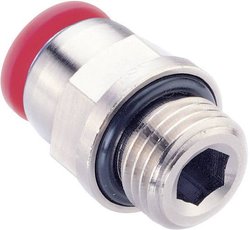 Złącze śrubowe proste Norgren Pneufit C C02251248, G1/2, O = 12 mm, 10 bar (max)