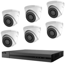 HiLook IK-6288TH-MH/P IK-6288TH-MH/P LAN IP-Zestaw monitorujący 8-kanałowy z 6 kamerami 3840 x 2160 px